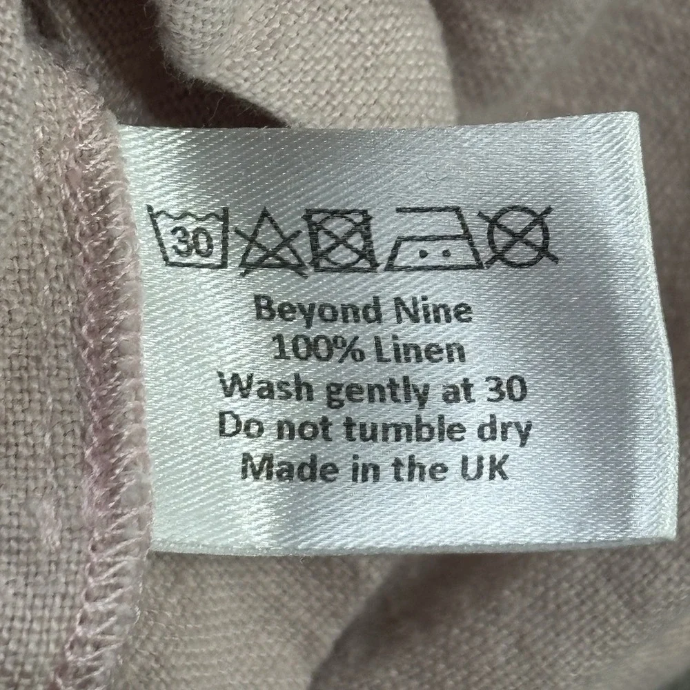 Beyond Nine Jumpsuit Womens M Pink Playsuit Romper 100% Linen Pocket Made in UK - Picture 5 of 14